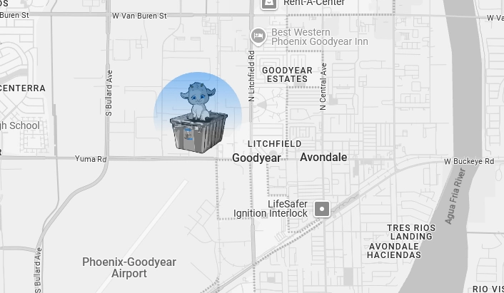 Goodyear, AZ Google Map